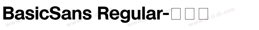 BasicSans Regular字体转换